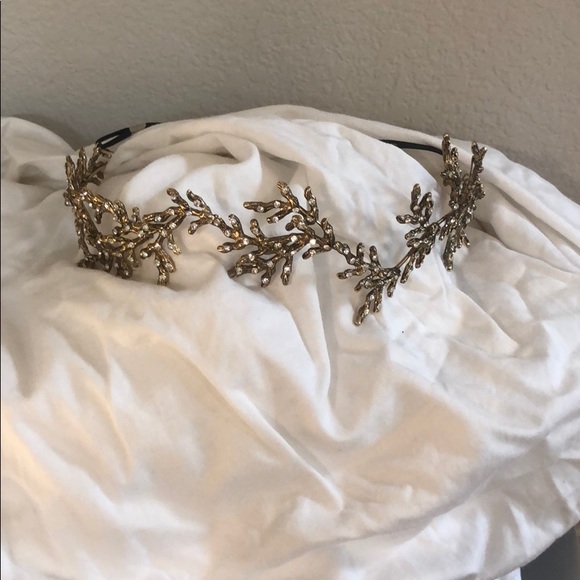 TWIGS & HONEY bridal Crystal Branch Headpiece - Picture 4 of 4